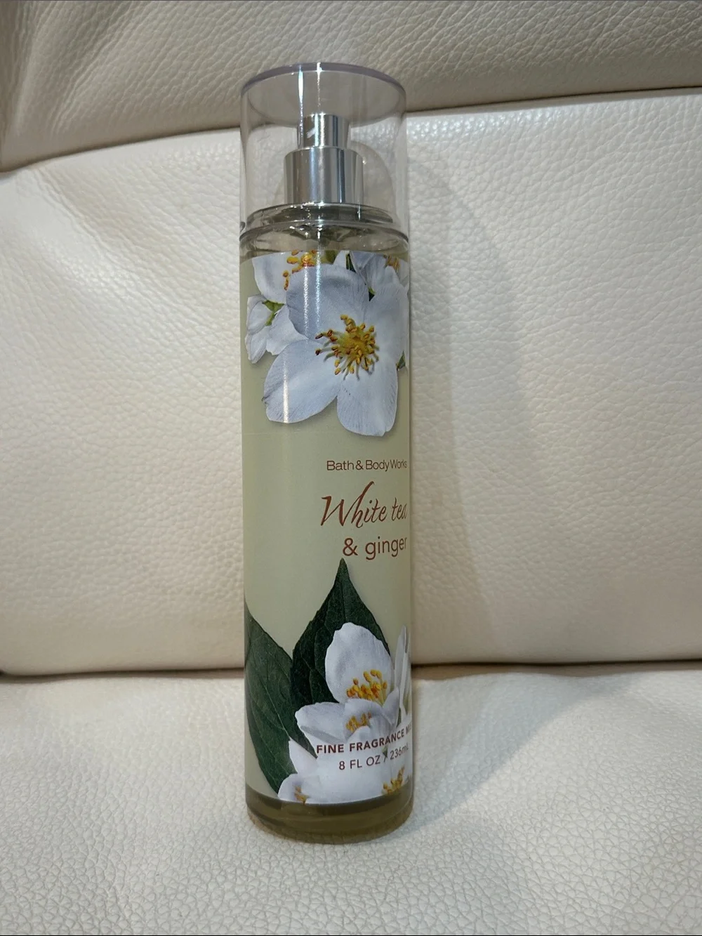 Bath and Body Works Full Size White Tea and Ginger Body Care Set